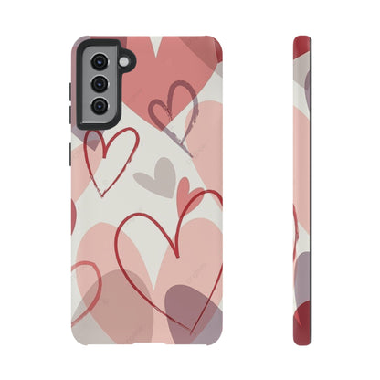 Romantic Red Hearts Samsung Galaxy Case