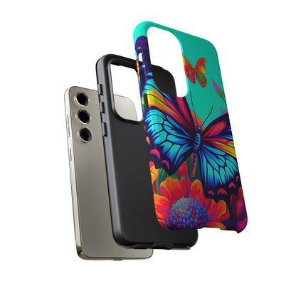 Vivid Butterfly & Floral Burst - Samsung Galaxy Case