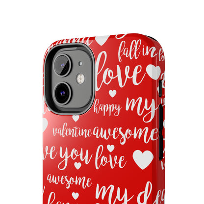 Valentine Words Pattern – iPhone Case