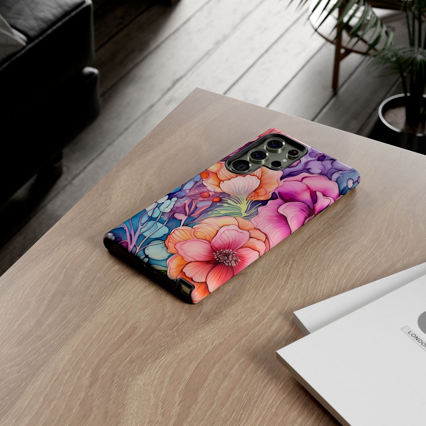 Bright Watercolor Floral Splash iPhone Series Case – Bold Artistic Design