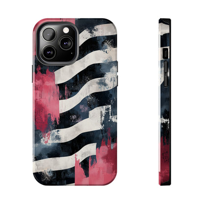 Blood Zebra iPhone Case – Bold Red & Black Pattern