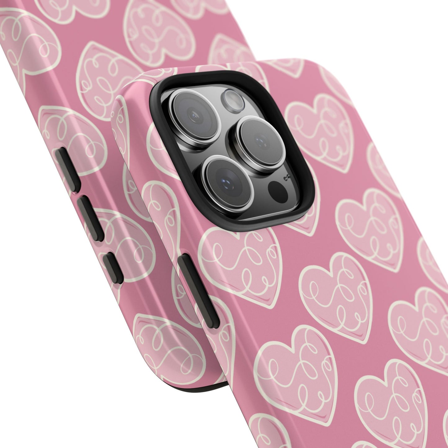 Soft Pink Hearts – iPhone Case