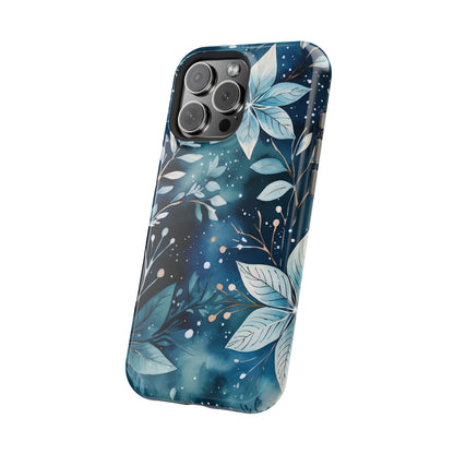 Midnight Frost Botanical – MagSafe iPhone Case