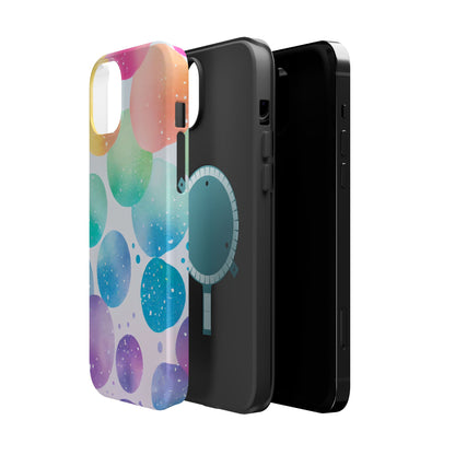 Pastel Galaxy Bubbles  MagSafe iPhone Case – Slim Design, Glossy Finish