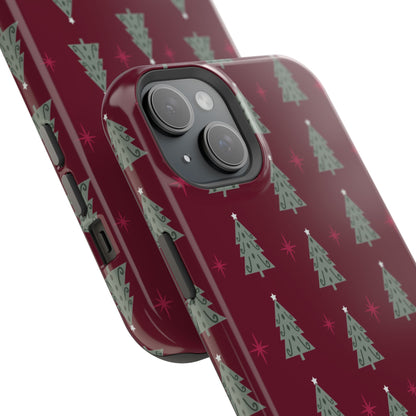 Retro Christmas Tree Pattern – MagSafe iPhone Series Case