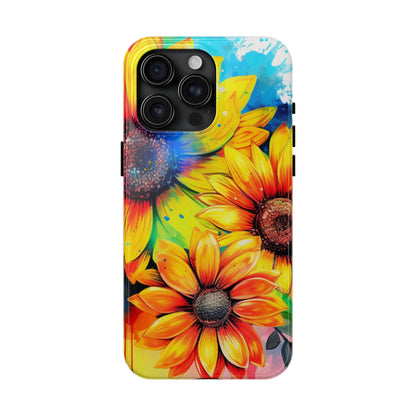 Vibrant Sunflower Splash - iPhone Series Case