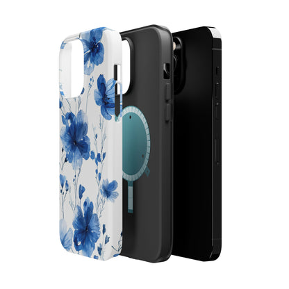 Ethereal Blue Blossoms iPhone Case