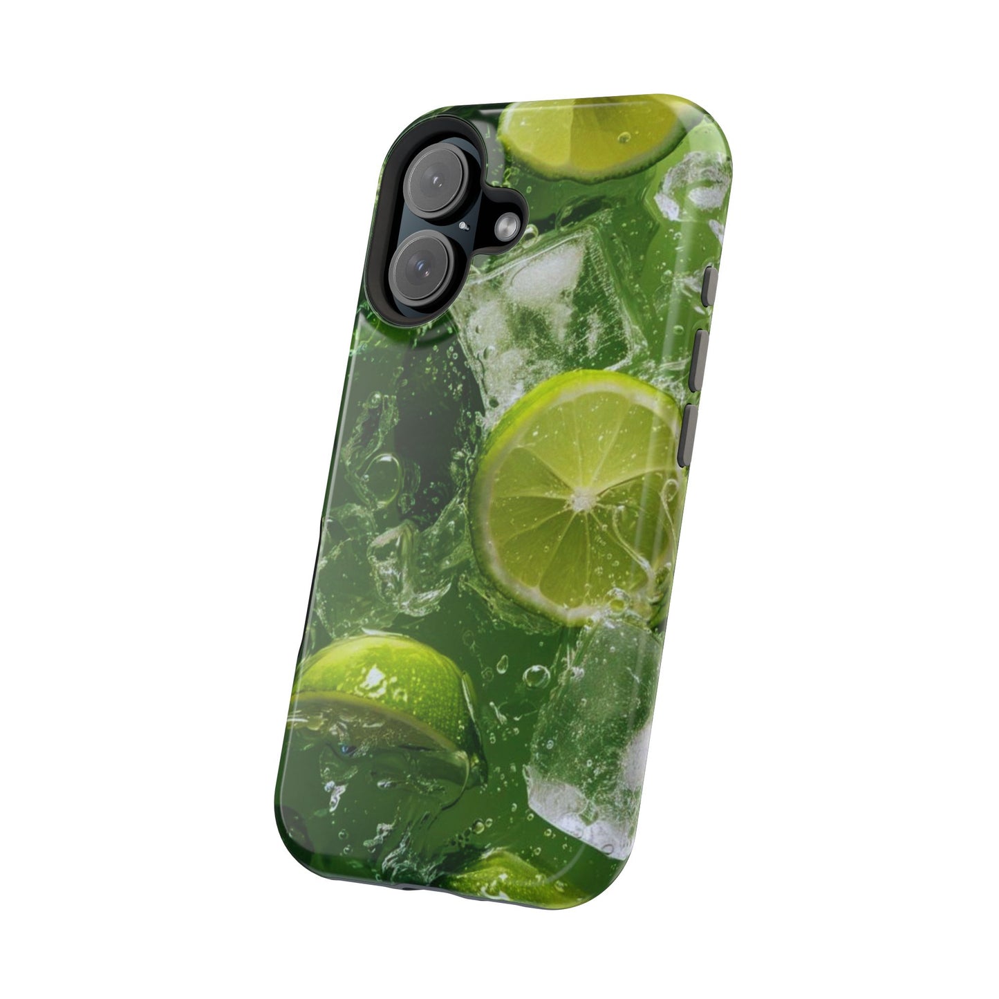 Refreshing Lime Splash MagSafe iPhone Case – Tough Protection, Vivid Dual-Layer Design