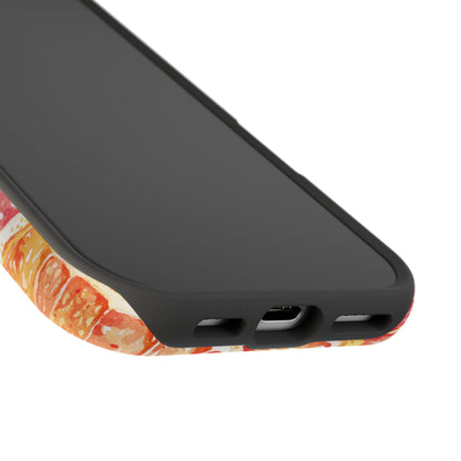 Watercolor Citrus Splash Tough MagSafe iPhone Case – Vibrant Fruit Print, Shock-Resistant Design