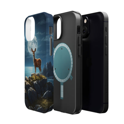 Enchanted Fawn Under the Moonlit Sky MagSafe iPhone Case