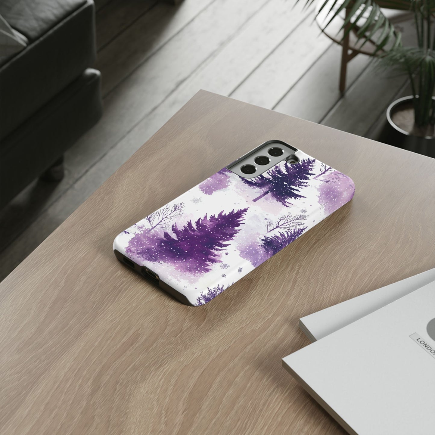 Purple Snowy Forest - Samsung Galaxy Series Case