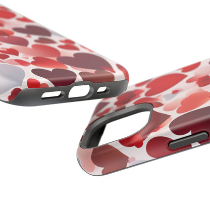 MagSafe Case: Romantic Red Heart Gradient Case