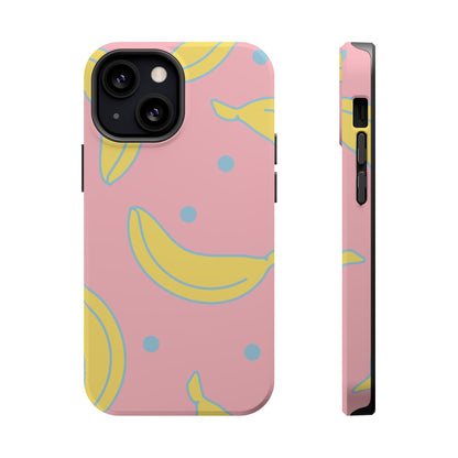 Pink Banana Pop MagSafe iPhone Case – Cute Pastel Design with Fun Retro Vibe