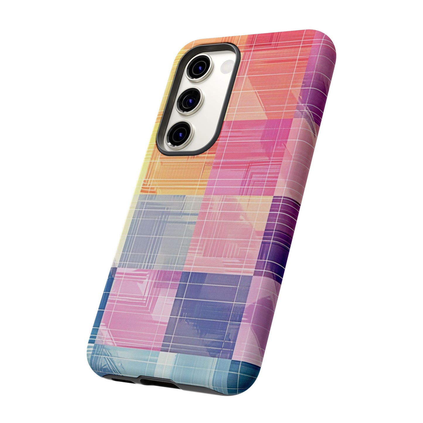 Pastel Panache Watercolor Plaid Case