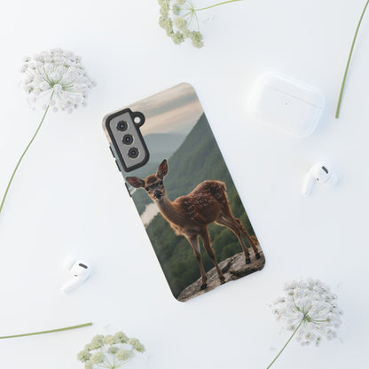 Majestic Fawn Overlooking Mountain Vista Samsung Galaxy Case