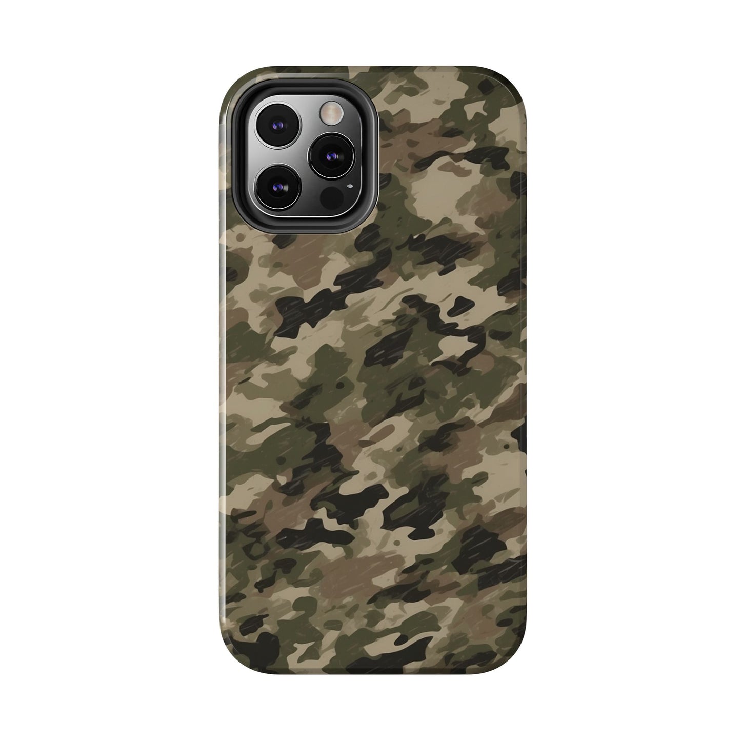 Classic Light Brown Camouflage – Durable iPhone Case with Timeless Design