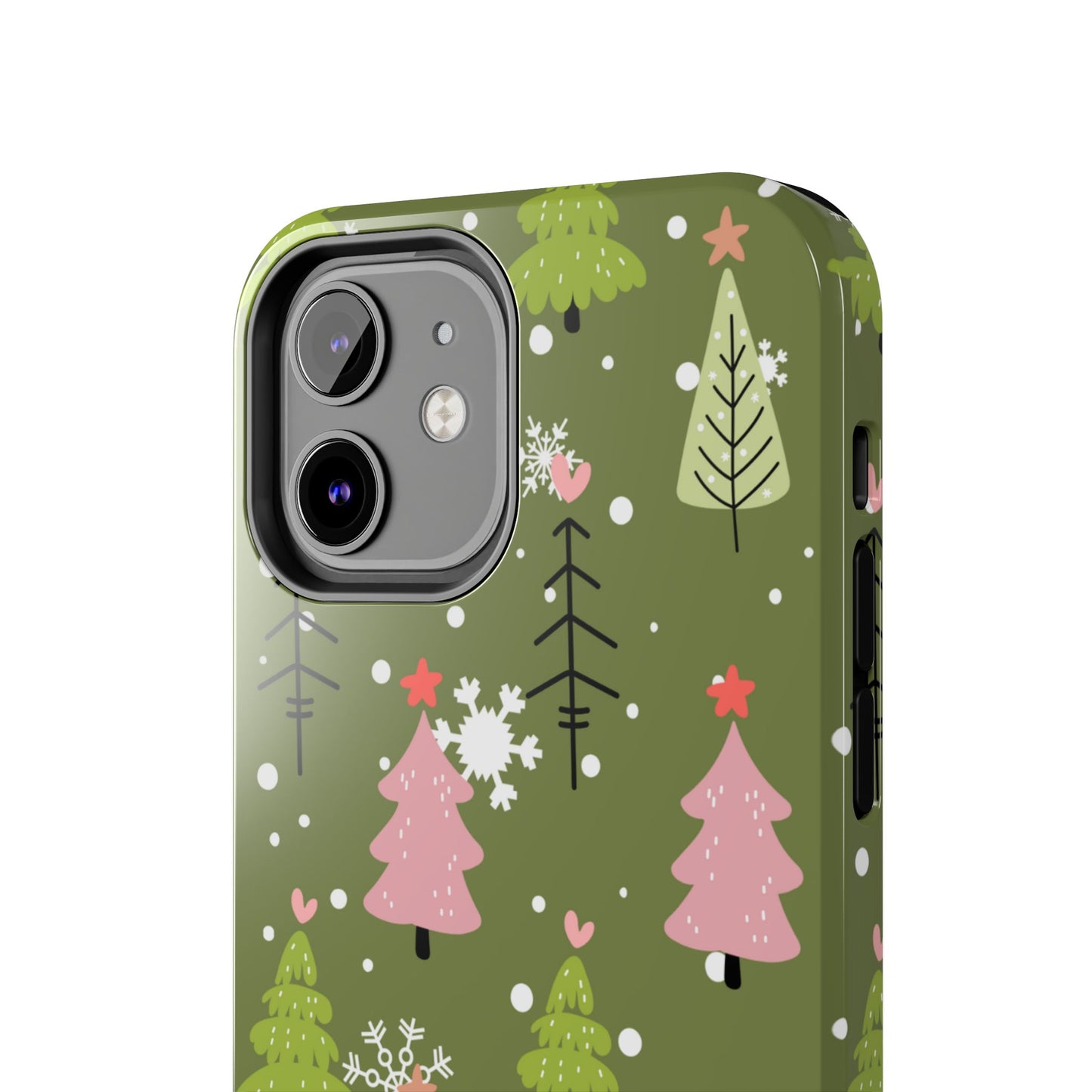 Whimsical Christmas Tree Pattern – iPhone Series Case