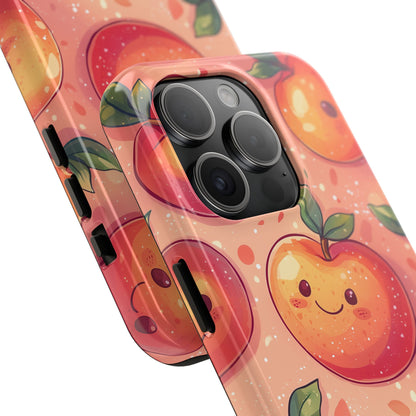 Cute Kawaii Peach iPhone Case – Durable Matte Finish, Slim & Lightweight Design - BOGO Cases