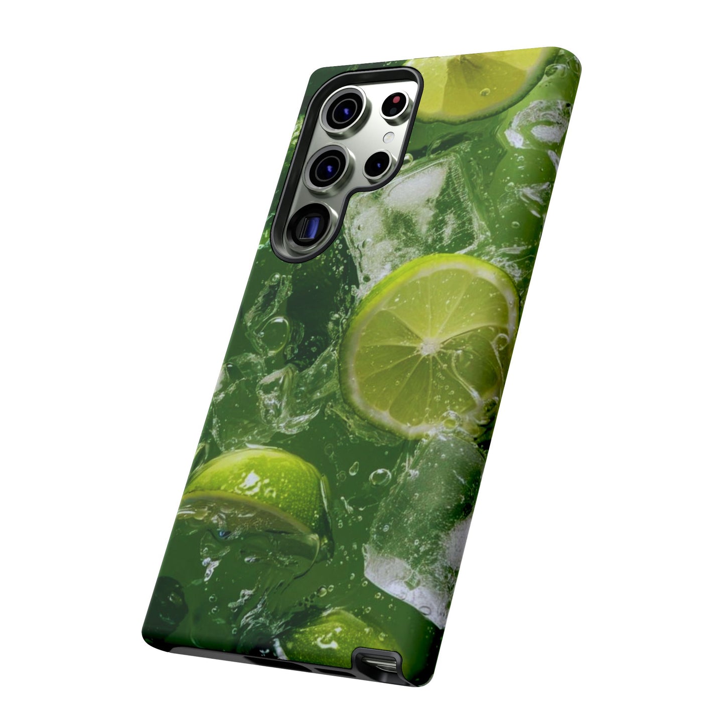 Refreshing Lime Splash Samsung Galaxy Case – Tough Protection, Vivid Dual-Layer Design