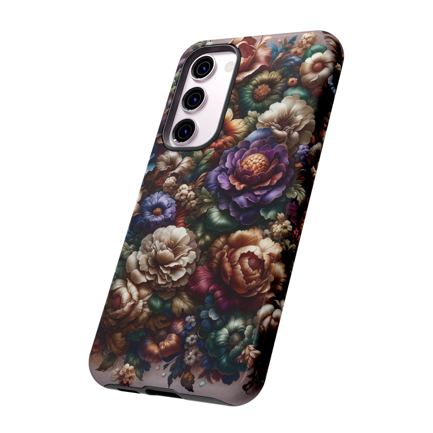 Floral Elegance For Samsung - Protective Dual-Layer Design with Vibrant Full-Wrap Print