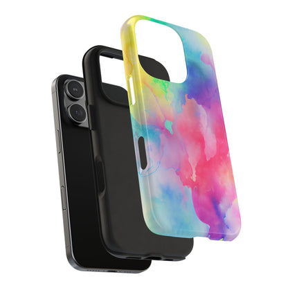 Pastel Watercolor Dream iPhone Case – Slim Profile, Glossy Finish