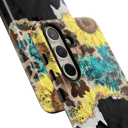 Rustic Sunflower Leopard Glam - Samsung Galaxy Series Case