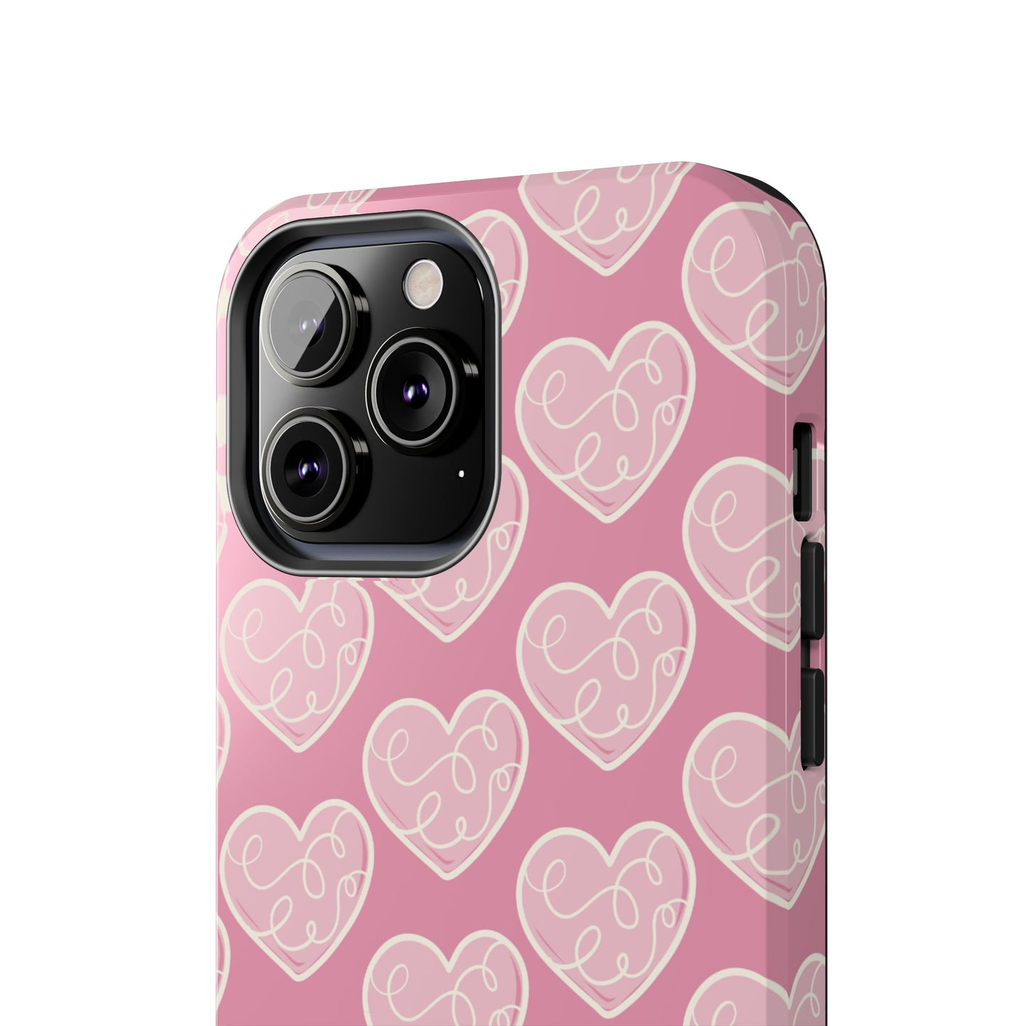 Soft Pink Hearts – iPhone Case