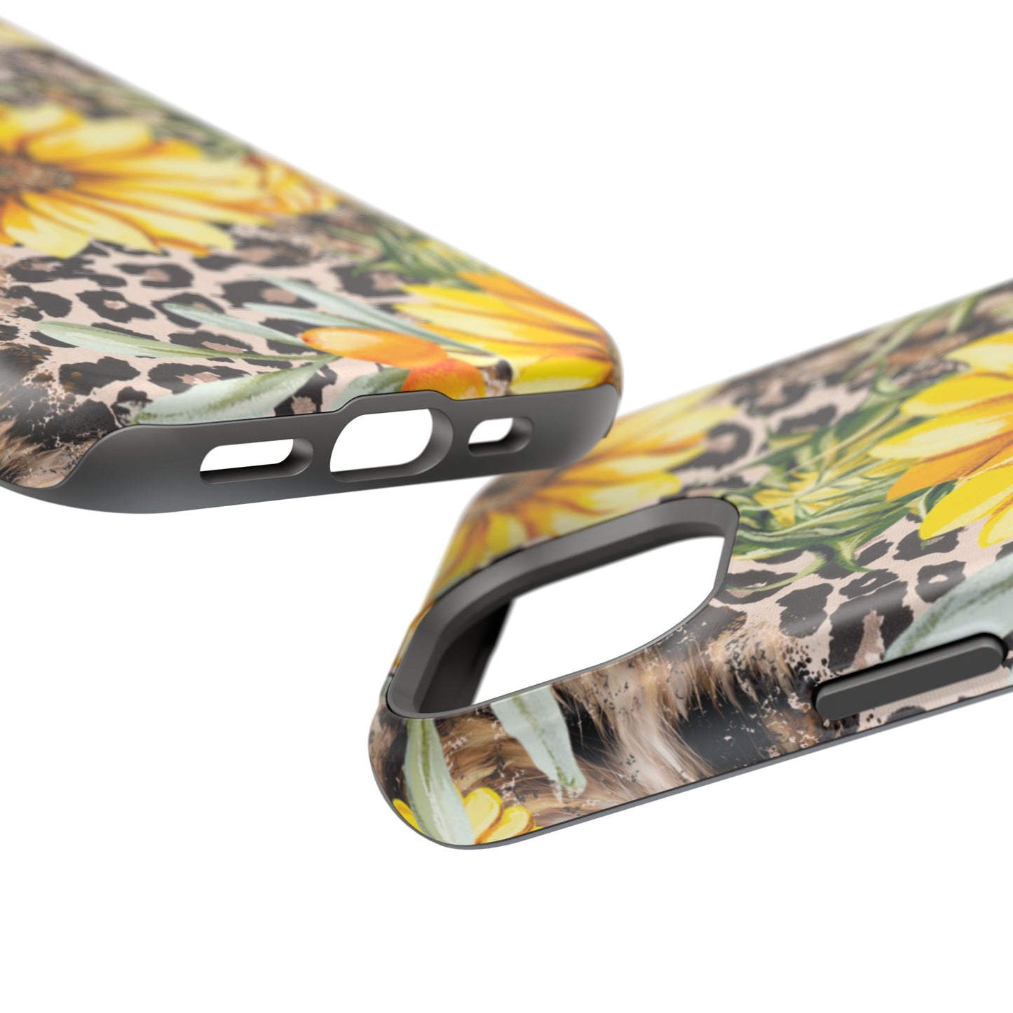 Leopard Sunflower Chic - MagSafe  iPhone Series Case