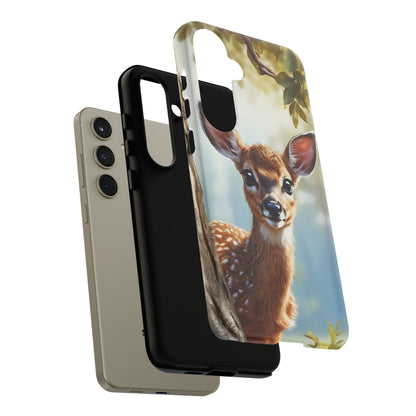 Whimsical Fawn in a Sunlit Forest Samsung Galaxy Case