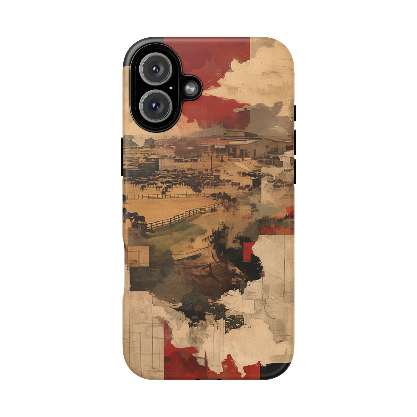 Vintage Abstract iPhone Case - Rustic Art Protective Cover