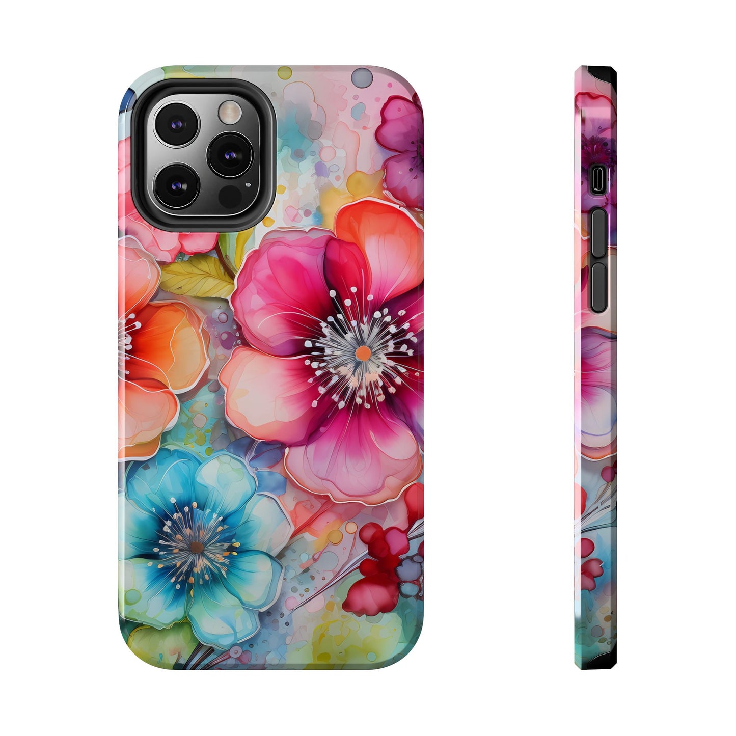 Vibrant Watercolor Floral Garden - iPhone Series Case