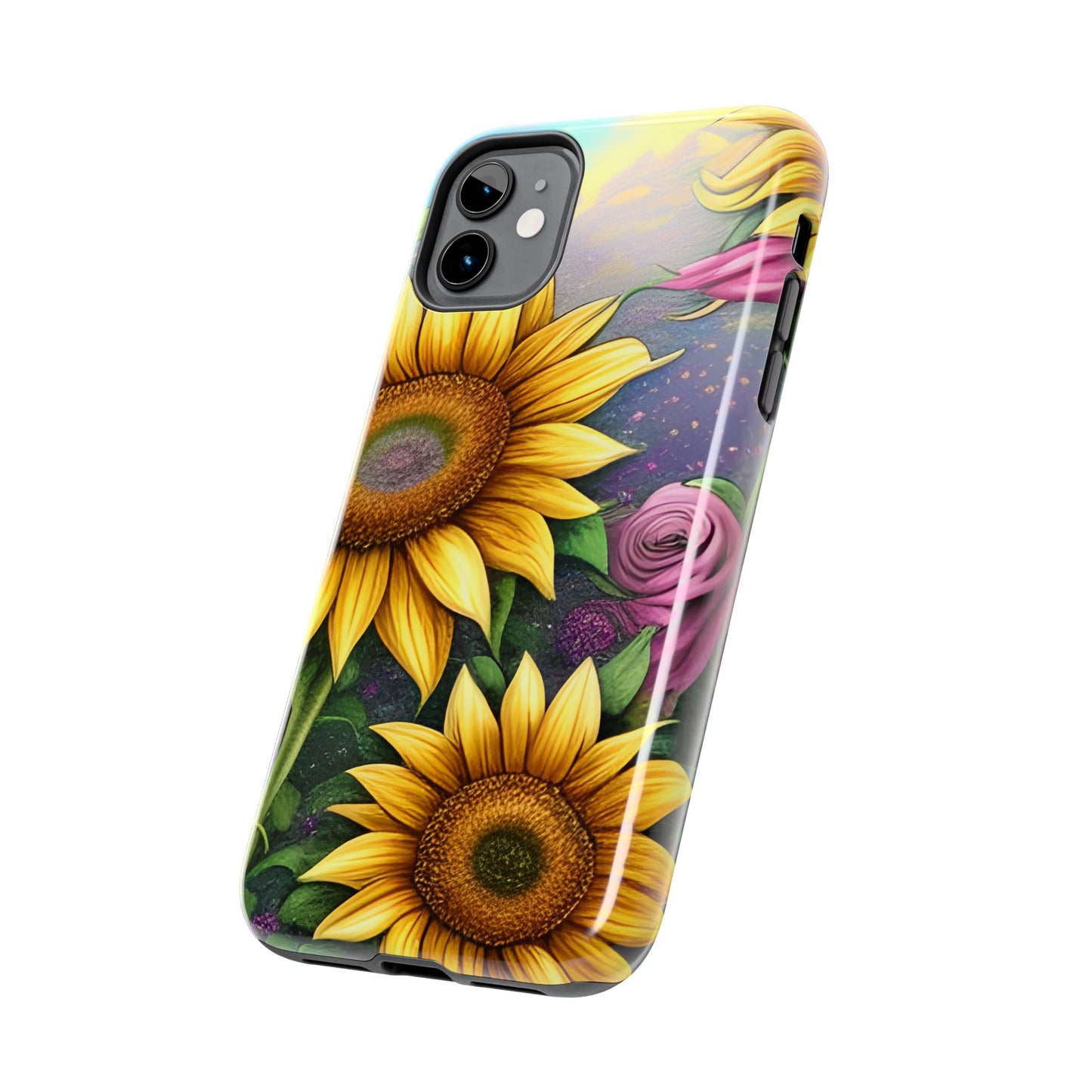 Whimsical Sunflower & Rose Garden - iPhone Series Case