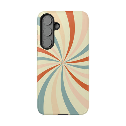 Retro Swirl Samsung Galaxy Case – Durable, Vintage-Inspired Design with Dual-Layer Protection