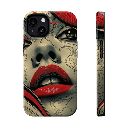 Bold Beauty Red Lips iPhone Case