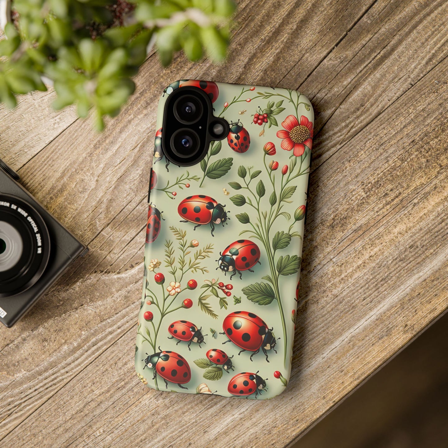 Ladybug Phone Case - Tough Dual Layer Protection - Perfect Gift For The Ladybug Lover In Your Life