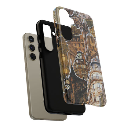 Vintage Architectural Collage Samsung Galaxy Case – Tough Dual-Layer Protection with Matte Finish