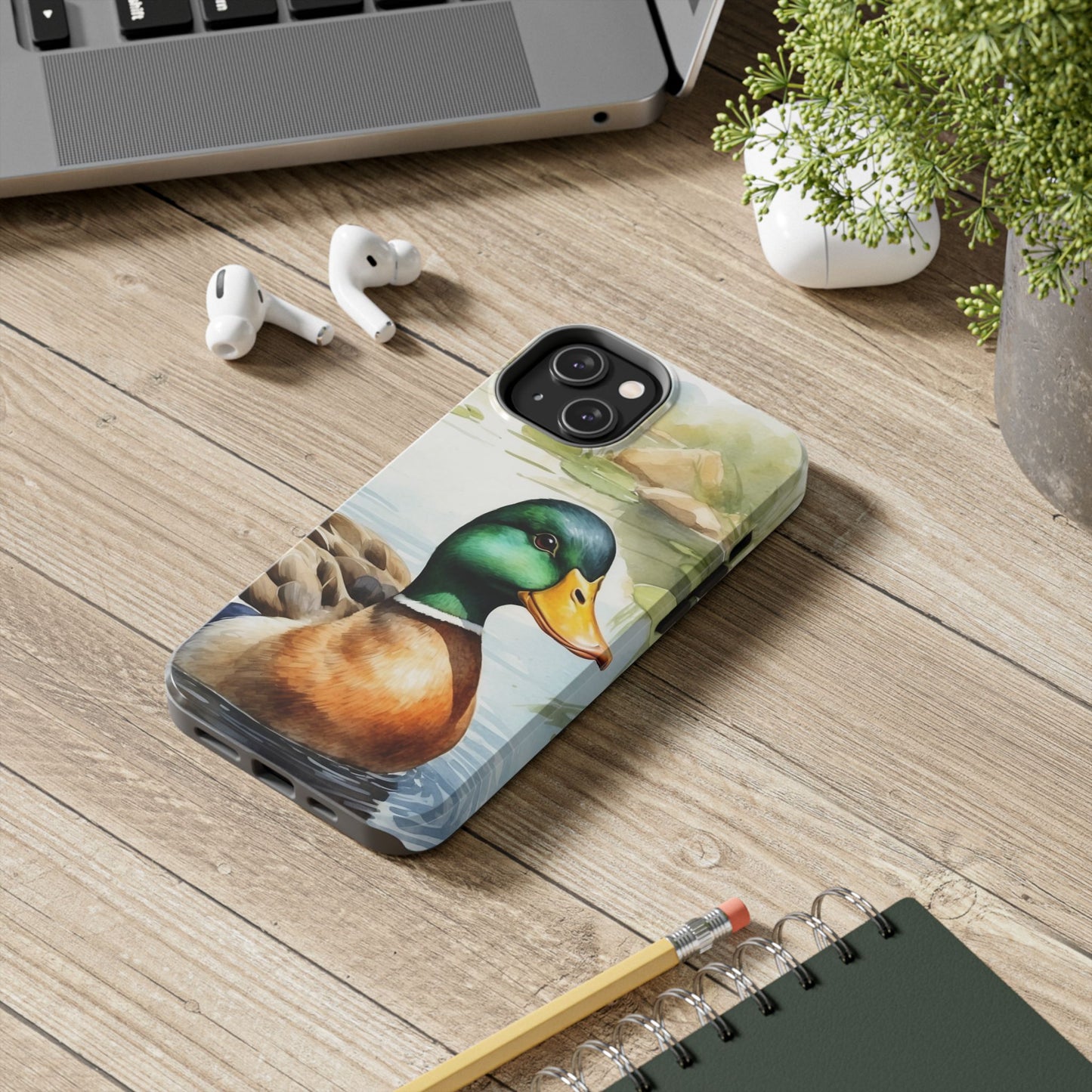 Serene Duck Reflection - iPhone Case