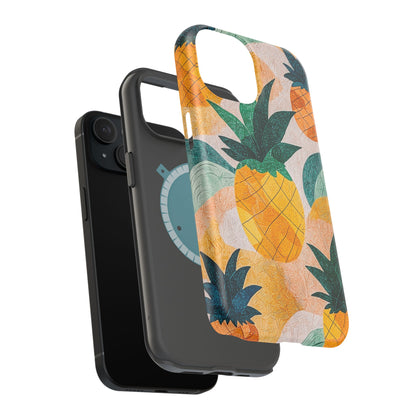 Tropical Pineapple MagSafe iPhone Case – Vibrant Fruit Design, Tough Dual-Layer Protection