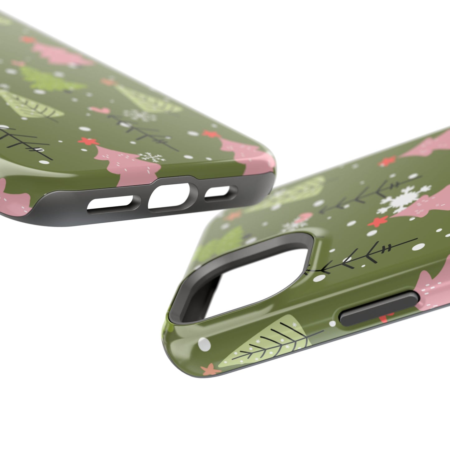 Whimsical Christmas Tree Pattern – MagSafe Phone Series Case