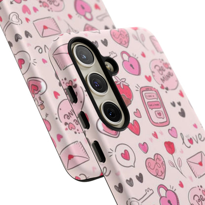 Samsung Galaxy Case: Playful Valentine's Day Icons Case