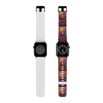 Radiant Multicolor Bird Artwork Apple Watch Band