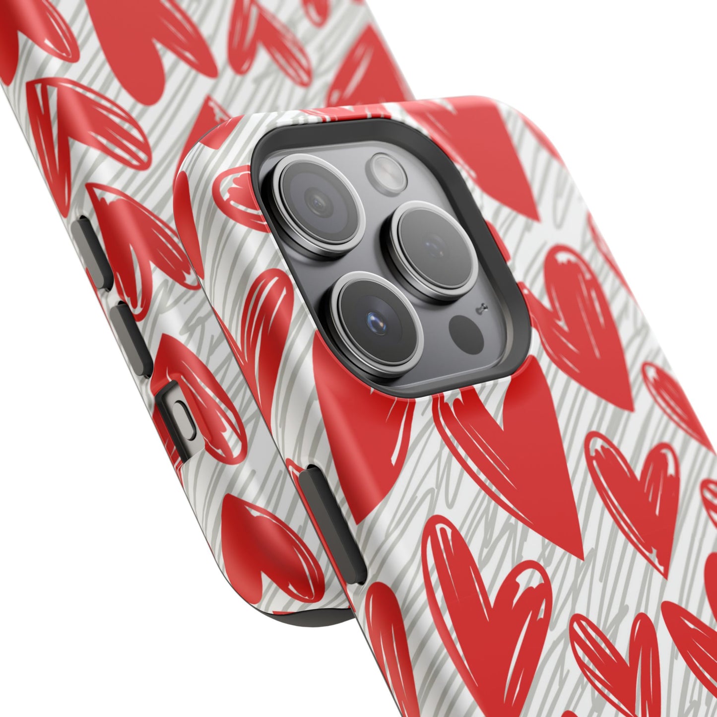 MagSafe Case: Whimsical Heart Doodle