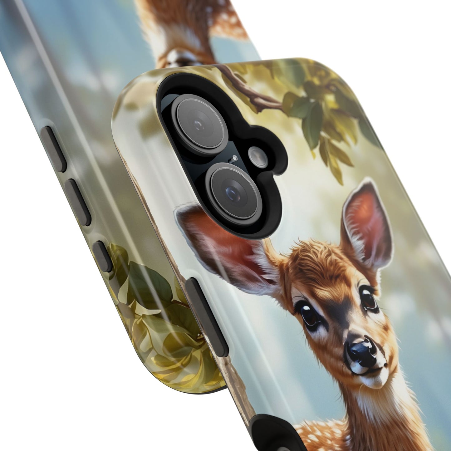 Whimsical Fawn in a Sunlit Forest MagSafe iPhone Case