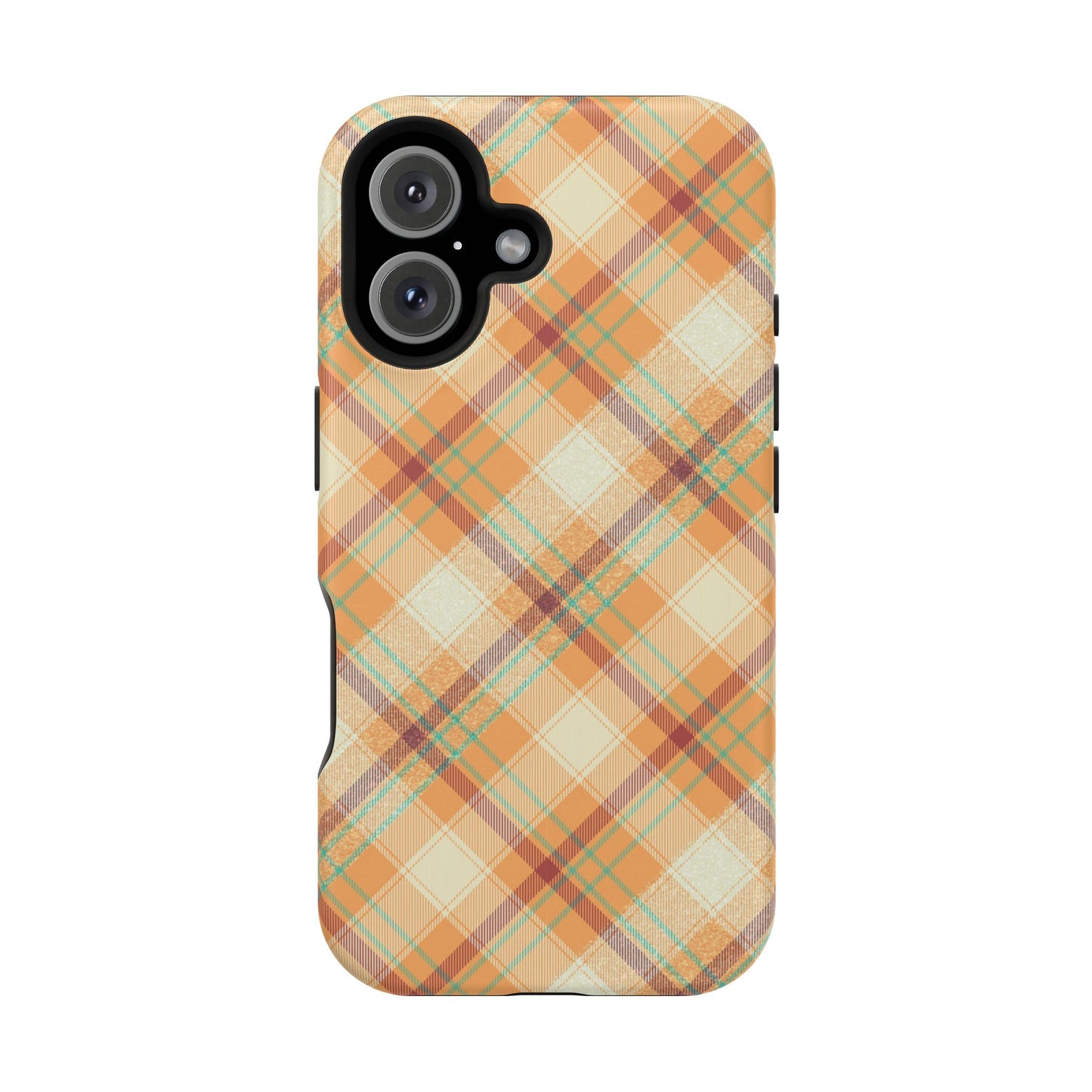 MagSafe Case - Warm Autumn Plaid Design