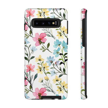 Watercolor Floral Bliss – Samsung Galaxy Case with Pastel Flower Design