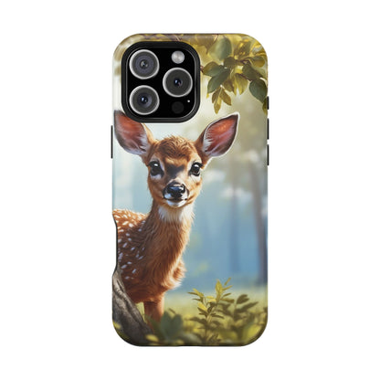 Whimsical Fawn in a Sunlit Forest MagSafe iPhone Case