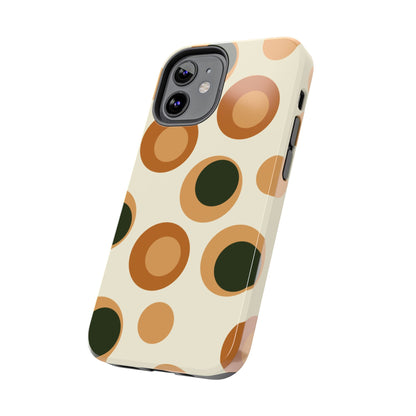 Retro Earthy Circles - iPhone Case