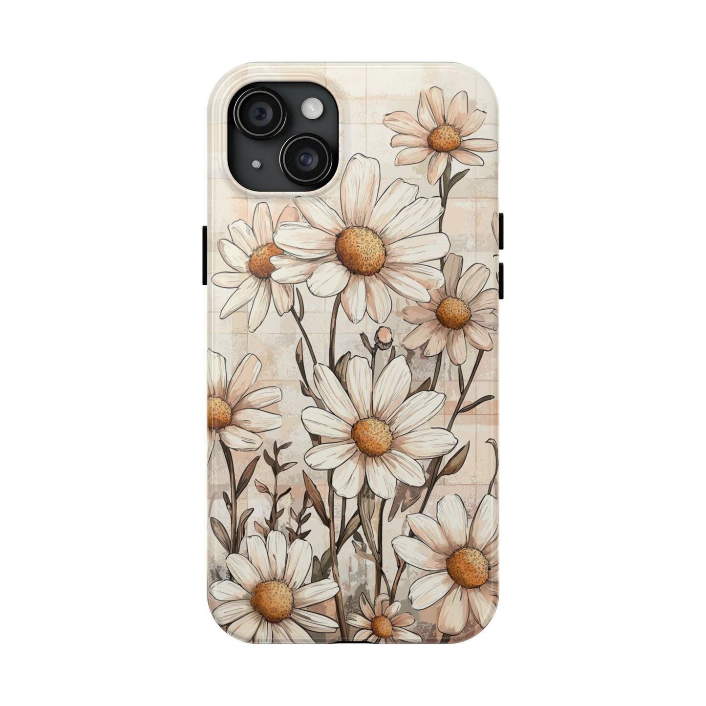 Pastel Daisy iPhone Case - Elegant Floral Protective Cover - BOGO Cases