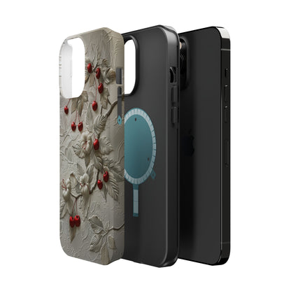 Unleash Your Inner Goddess With Our Athenian Elegance Cherry Marble Phone Case | A Blend of Classic Art and Modern Tech | Cute Cherries | Stone