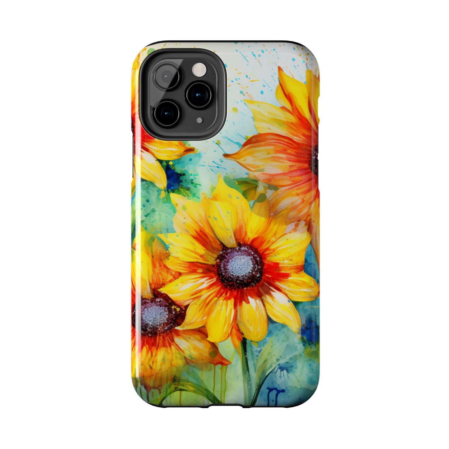 Watercolor Sunflower Splash - iPhone Series Case